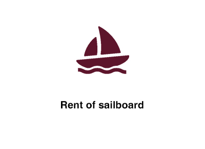 Rent of sailboard